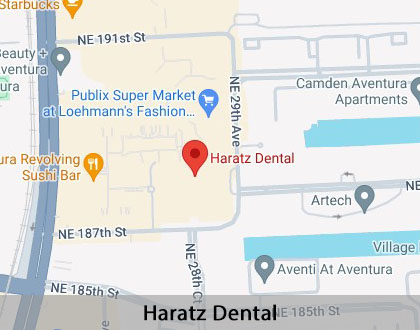 Map image for Options for Replacing Missing Teeth in Aventura, FL